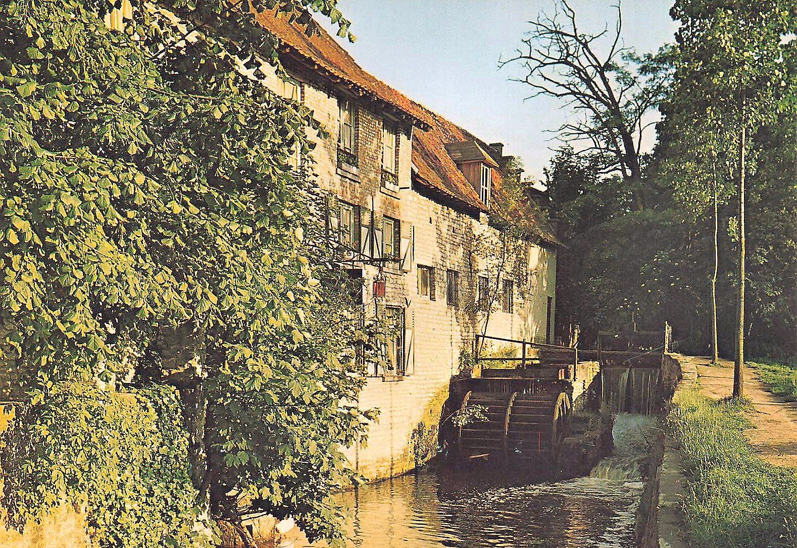 Carte postale, le moulin de Linkedemaele, 15ème siècle