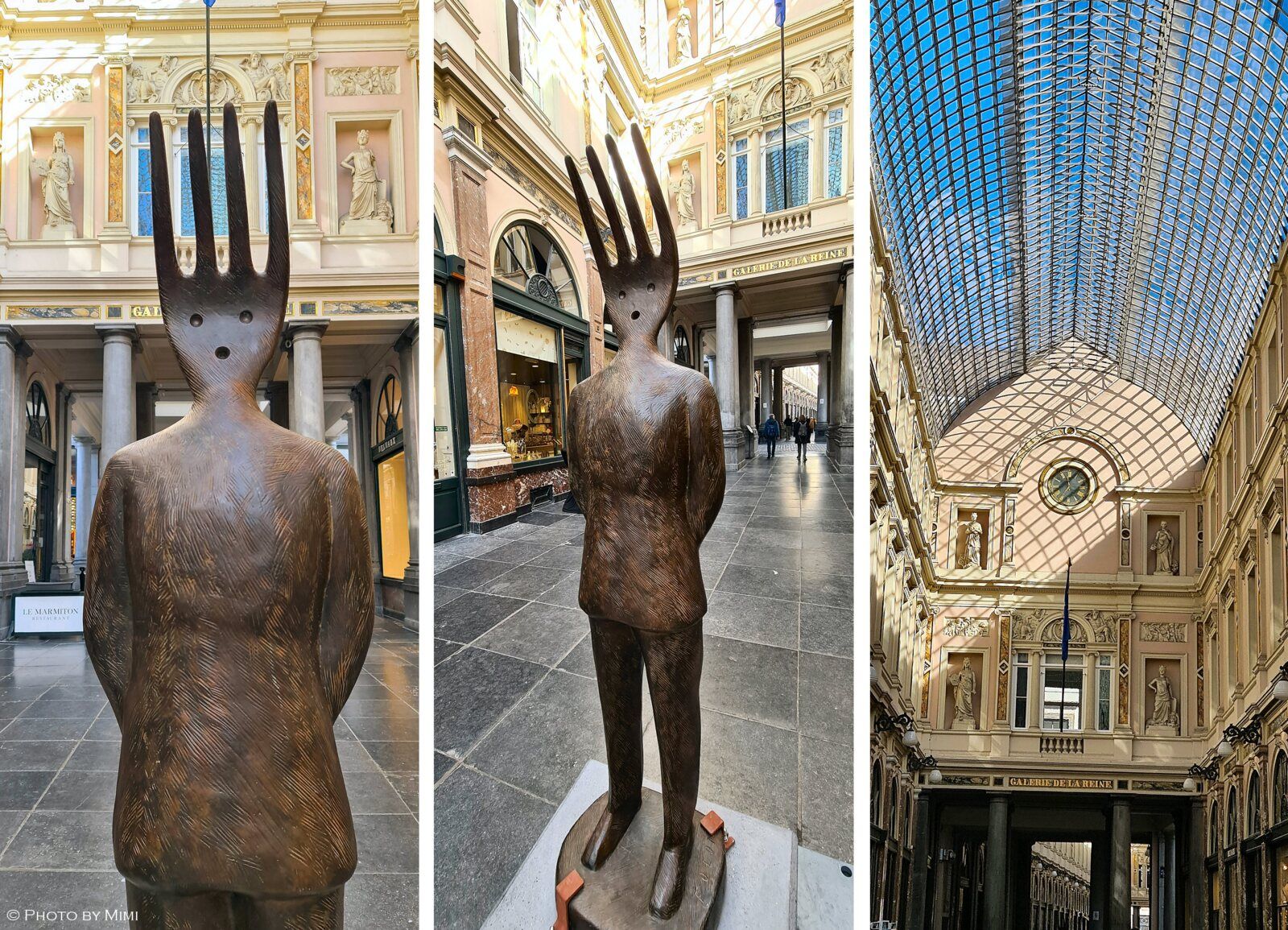 Visite .. l'expo Folon, dans les rues de Bruxelles