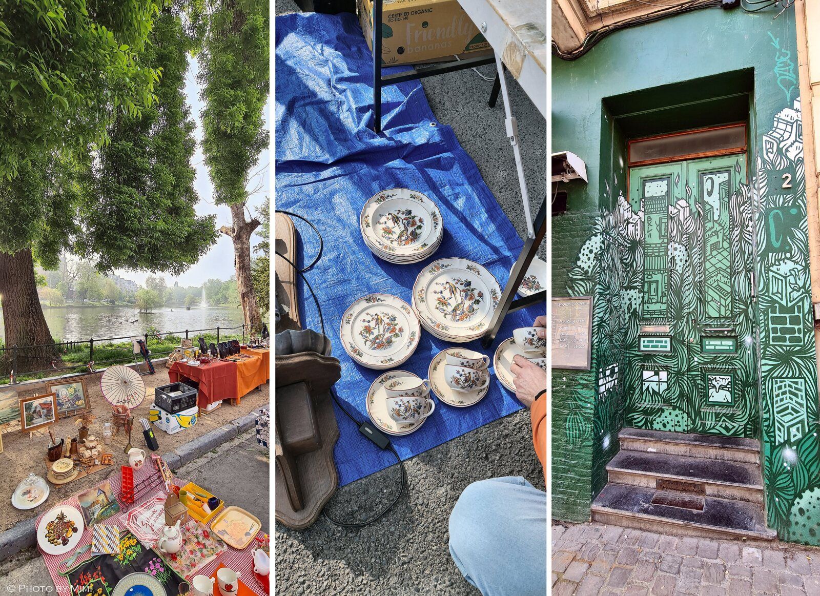 Balade à .. La brocante aux étangs d'Ixelles